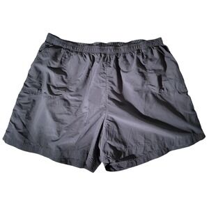 Columbia Mens 3X Navy Blue Nylon Outdoor Hiking Shorts Elastic Waist Casual